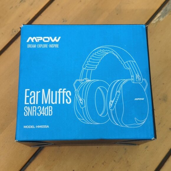 MPOW Noise Reduction Headphones Ear Muff (Black) NEW - Picture 1 of 10